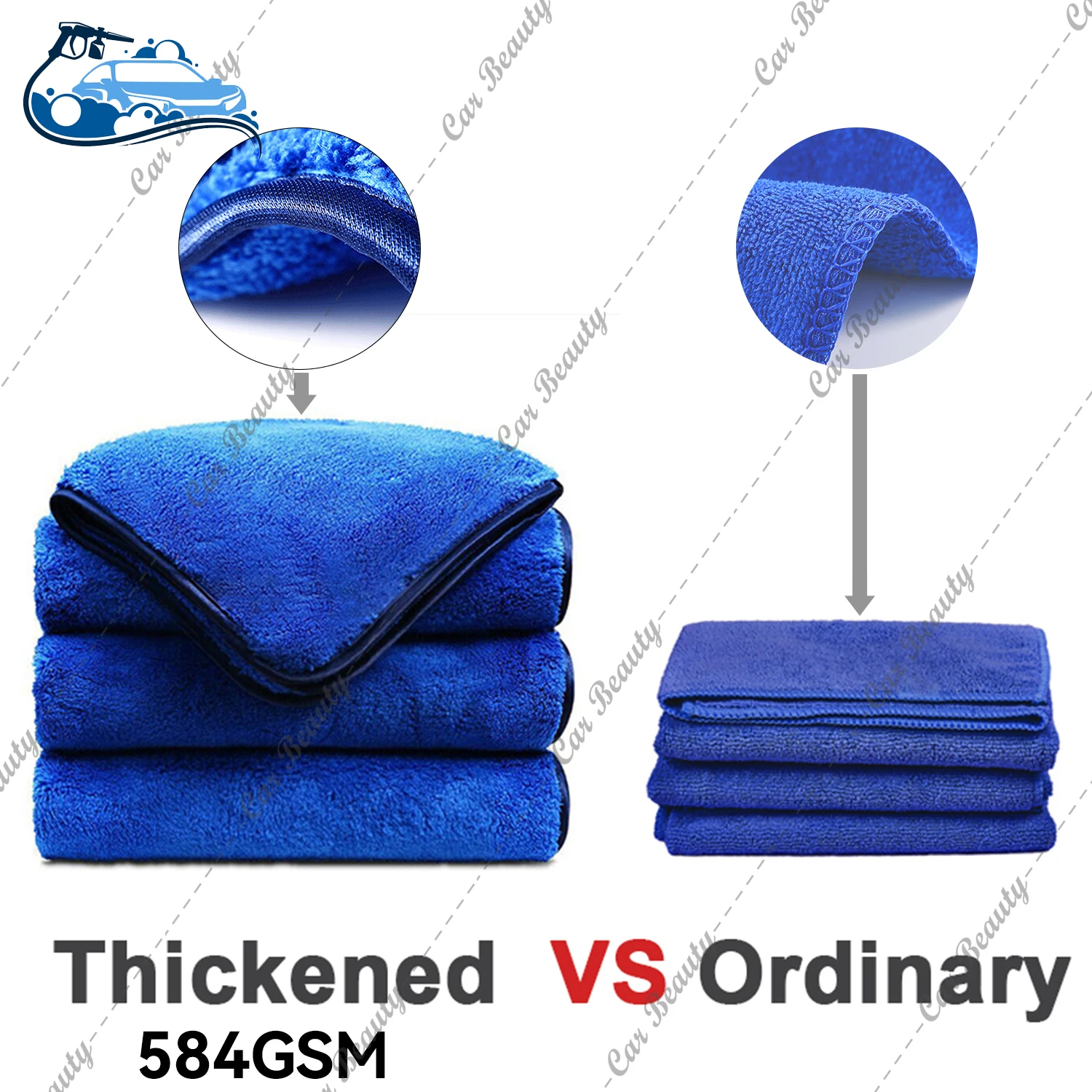 ผ้าขนหนูไมโครไฟเบอร์สําหรับรถย - Microfiber Car Drying Towel Super Absorbent บทวิจารณ์และราคา
