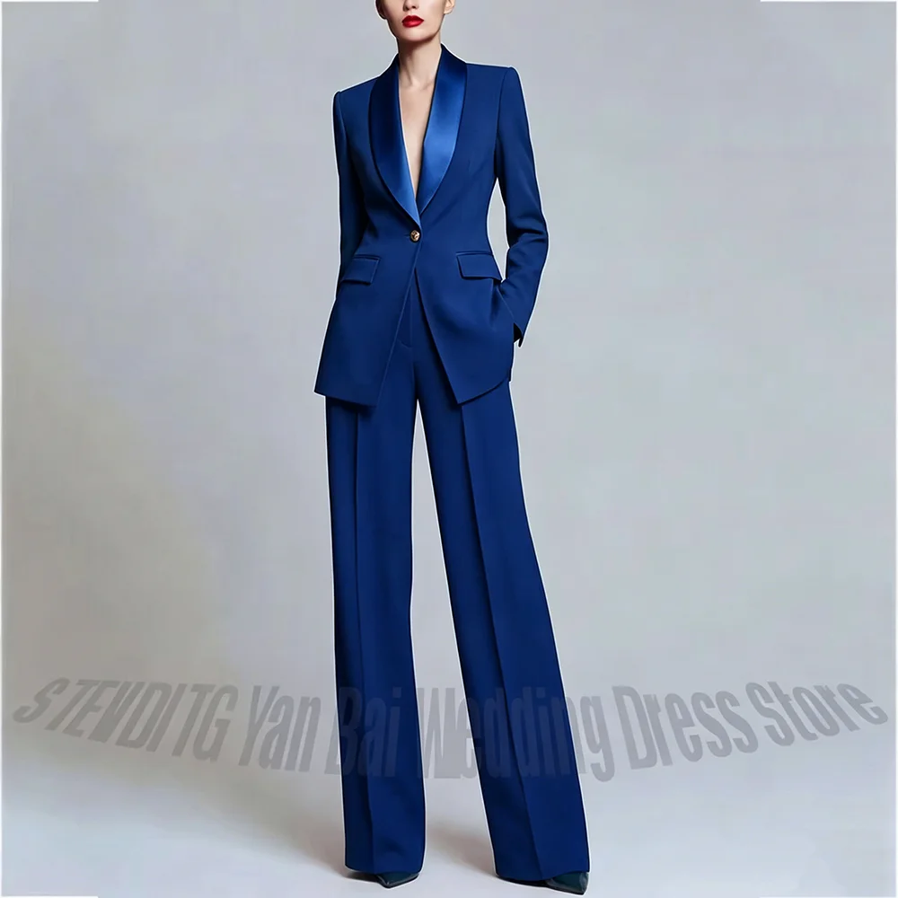 

Green Satin Shawl Lapel Women Suit Gold Single Button Fitted Blazer Pants Two Piece Formal Suit Wedding Guest Gala Outfit