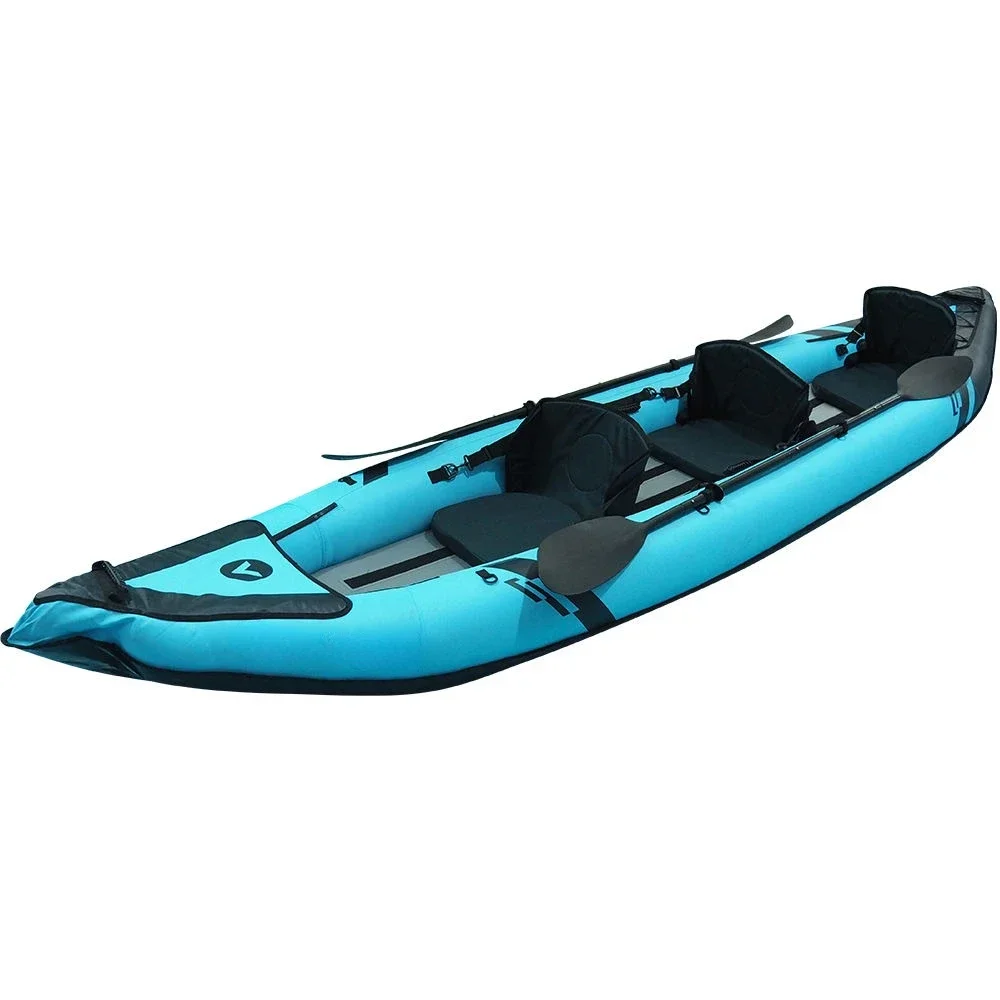 Water Sport drop stitch inflatable kayak foldable inflatable whitewater kayak Canoe Fishing inflatable kayak 3 person