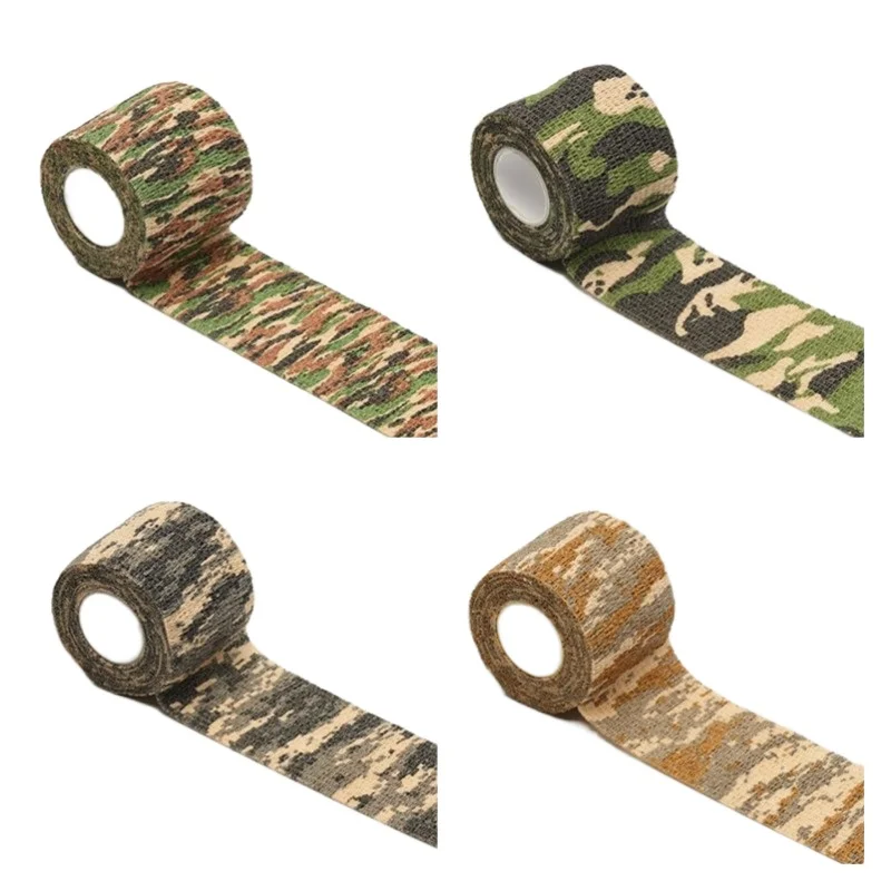 5cmx4.5m Army Camo Bandages Outdoor Hunting Shooting Blind Wrap Camouflage Tie Strap Tape Waterproof Wrap Bandages