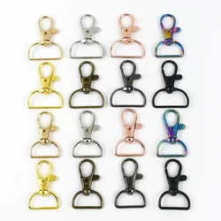 10-100P 20/25mm Swivel Clasp Metal Lobster Buckle Bag Strap Rotary Snap KeyChain Carabiner Hook Trigger Closure Clip Dog Collar