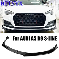 STP-Style Front Bumper Splitter Lip Diffuser Body Kit Spoiler Guard For Audi A5 B9 S-Line Sportback Coupe Cabriolet 2016-2019