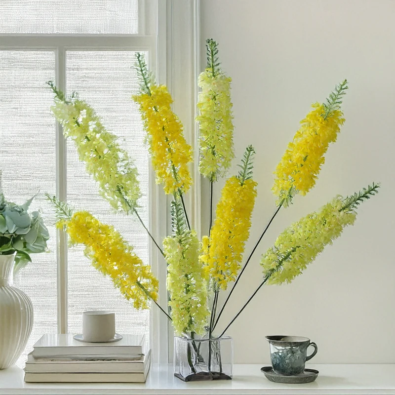 58 Inch Delphinium Artificial Silk Floral Stem Artificial Flowers Faux Flowers Home Decor Wedding Flowers Arrangement - view 2