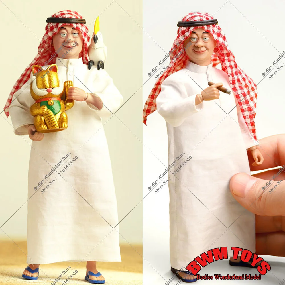 

BOBTOYS CJH013 1/12 Scale Collectible Chuangjianghu Series Arab Tycoon Ou Dehua 6Inch Male Solider Action Figure Model Toys