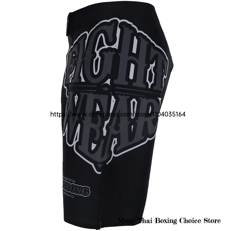 MMA-Shorts zum Training, Kickboxen, Drache, schwarze Kampfshorts für Kampfsport, Cage Fight, Muay Thai, BJJ, Boxen, Grappling – Detail 11