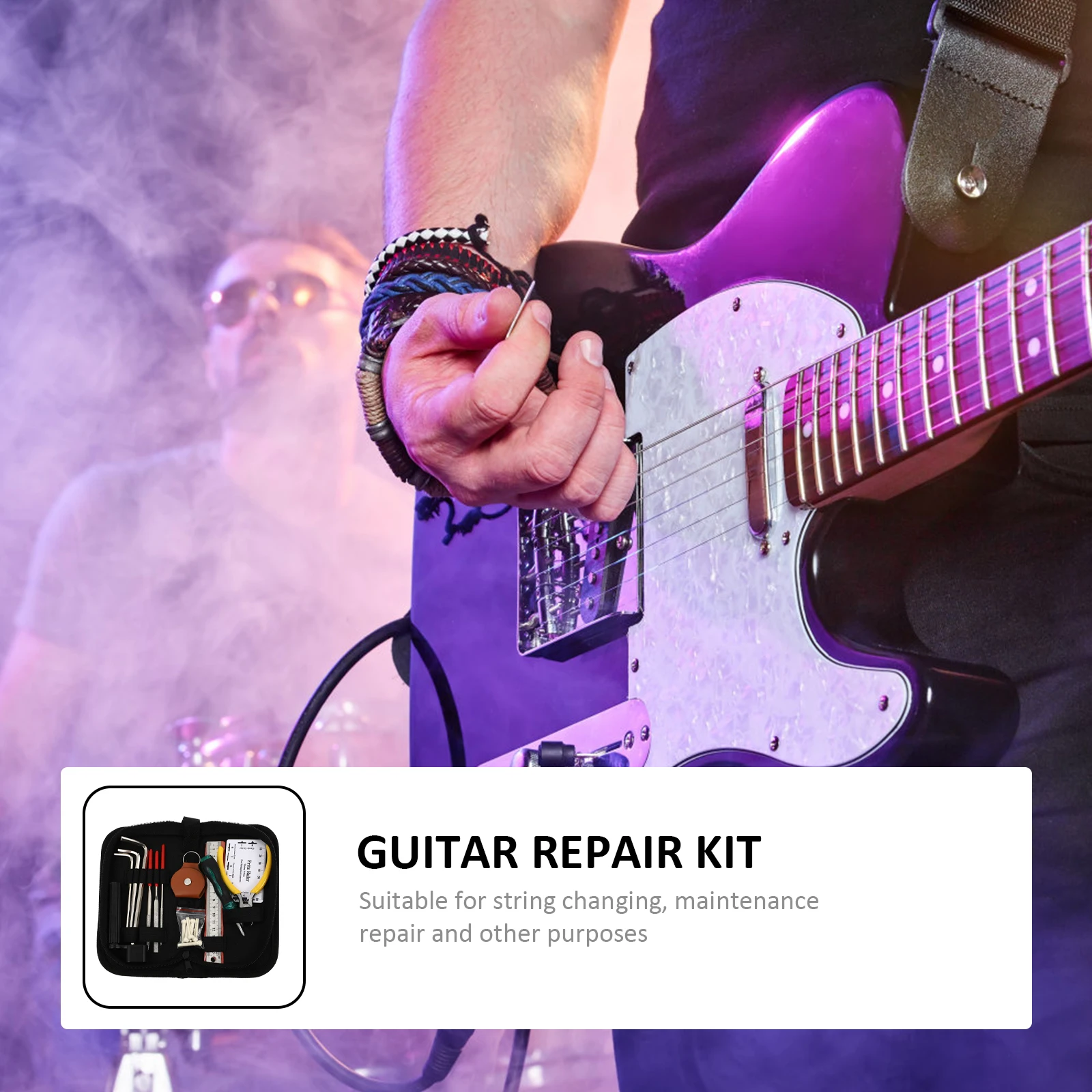 

24pcs Repair Tool Kit Professional Maintenance Set For Ukulele Repair Oxford Cloth Bag Included Guitar Tool Set Guitar