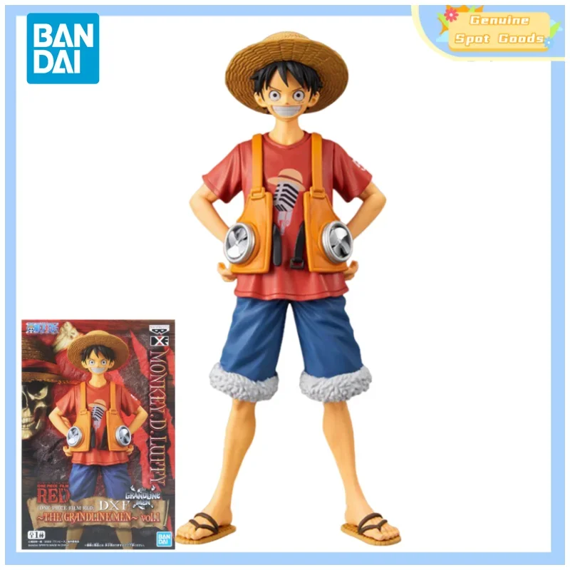 

Фигурки героев аниме Bandai, Оригинальные фигурки Vol1 Luffy, фигурки героев аниме DXF RED The Grandline, Коллекционная модель, подарок