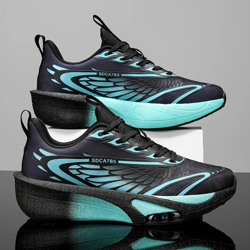 Men's Low-Top Casual Running Shoes - Lightweight Cushioning Sneakers, Breathable Toe Design, Non-Slip Sole - Suitable for Gym, Jogging, Everyday Wear - All-Season Performance Shoes, Dynamic Appearance, Stable Fit, Lace-Up Training Shoes, Fitness Enthusiasts' Top Choice