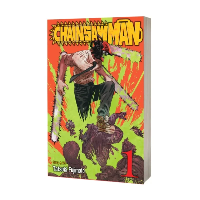 New Book Chainsaw Man Anime Vol 1 Japan Youth Teens Fantasy Science Mystery Suspense English Manga Comic Book