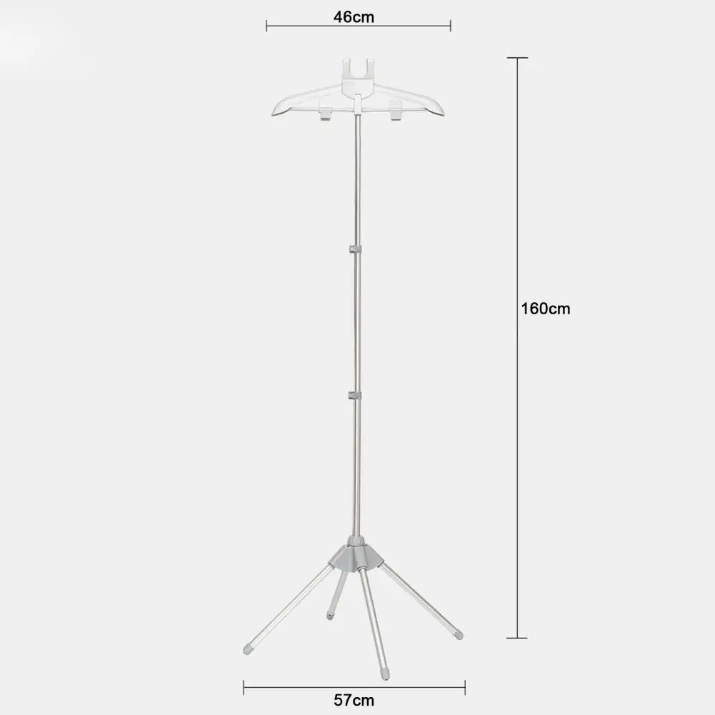 Adjustable Clothes Steamer Hanger Adjustable Clothes Hanger Stand Foldable Garment Steamer Rack Height-extending for Handheld