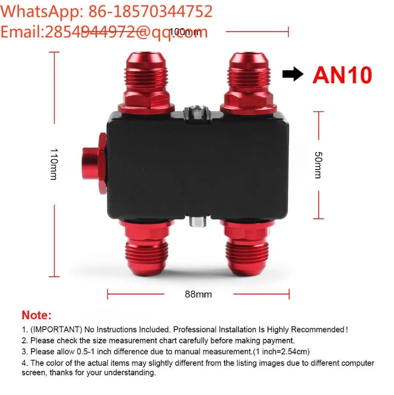 2026    Car Modification Accessories, Oil-cooled Oil Filter Thermostat Adapter with AN10 Connector