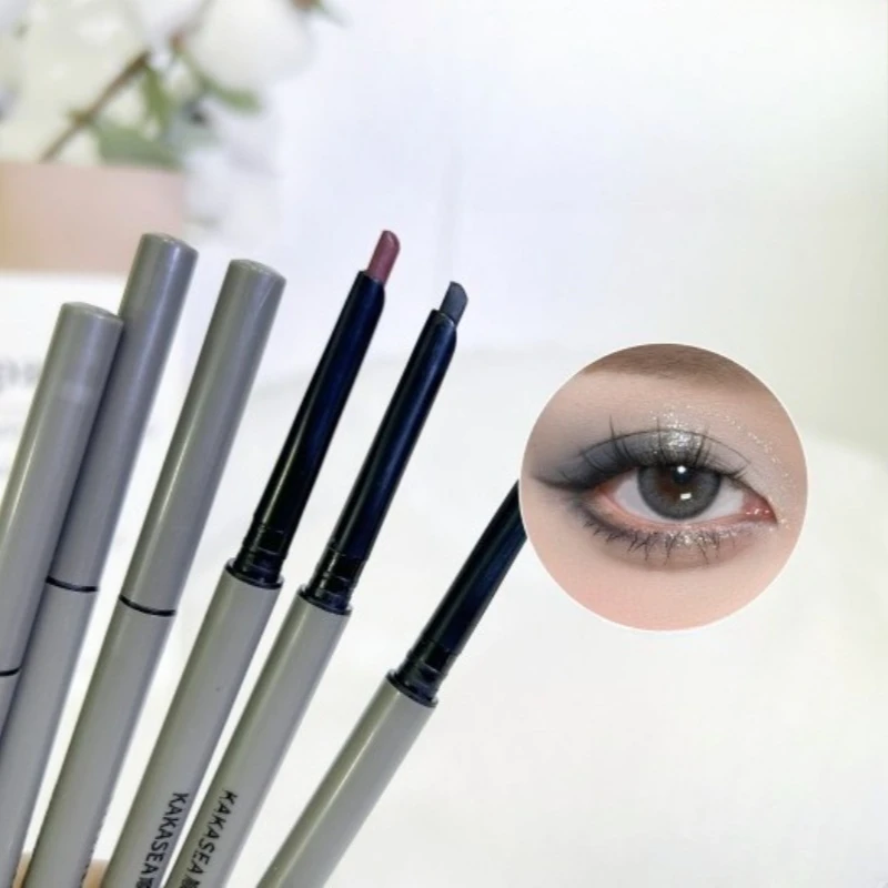 1 個のアイライナーペンシル、汚れ防止、長持ち、初心者向け、滑らか、高色素、パンクアイメイクアップ、防水、ブラックブラウン