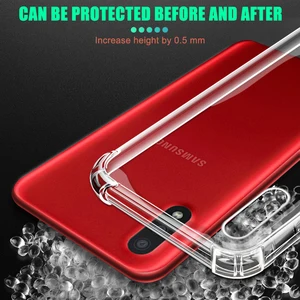Samsung Galaxy A01 A11 A21 A31 A41 A51 A71 Soft Phone Shield M01 M11 M21 M51 M51 M51 Transparent Silikon Heckschild 8 Hauptverkaufsabdeckung Samsung A21S - №5