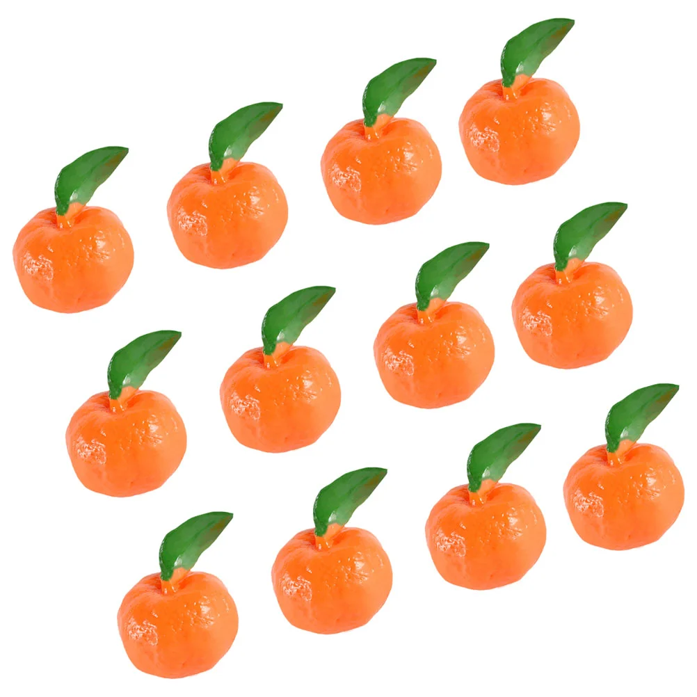 12Pcs Simulated Orange Fake Fruit Lifelike Fruit Decorations Fake Fruits Props Realistic Model Fruit Model