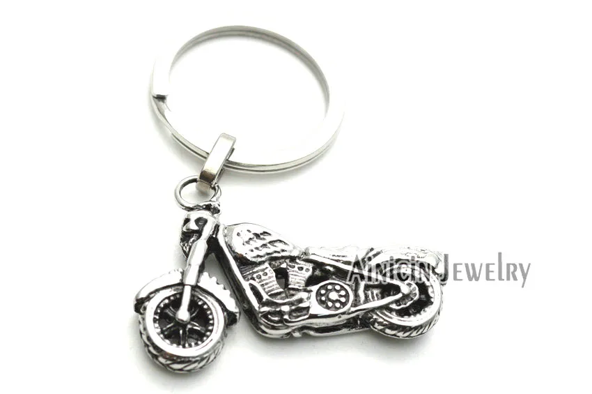 Punk Style UPB 316L Stainless Steel Motorbike Key Chains Motorcycle Keychain For Men Jewelry