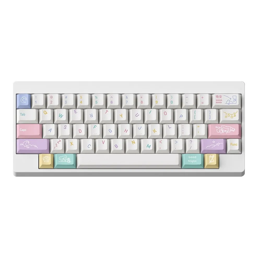Fbb keycaps boa noite tema pbt mx switche para teclado mecânico keycap cereja perfil diy presente de natal para meninas amantes