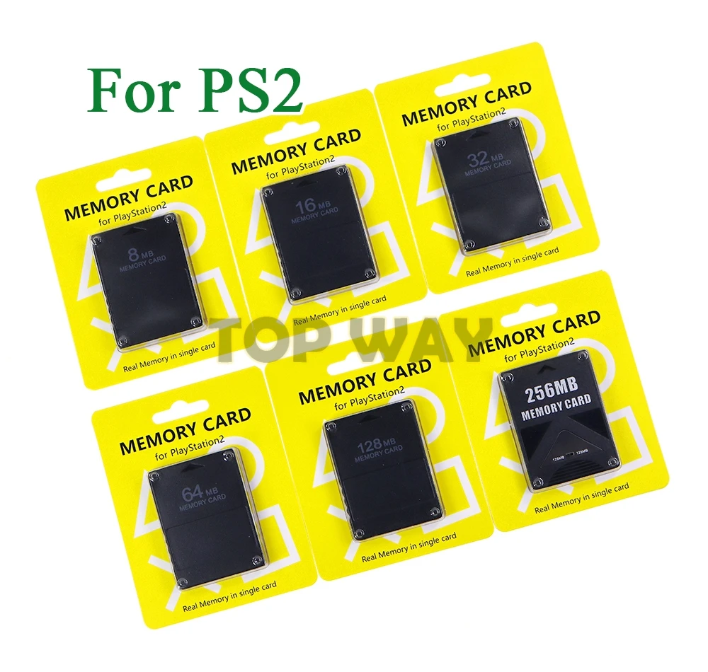 

10PCS High Quality Memory Card For PS2 for Playstation 2 8MB 16MB 32MB 64MB 128MB 256MB Memory Card Save Game Data Stick