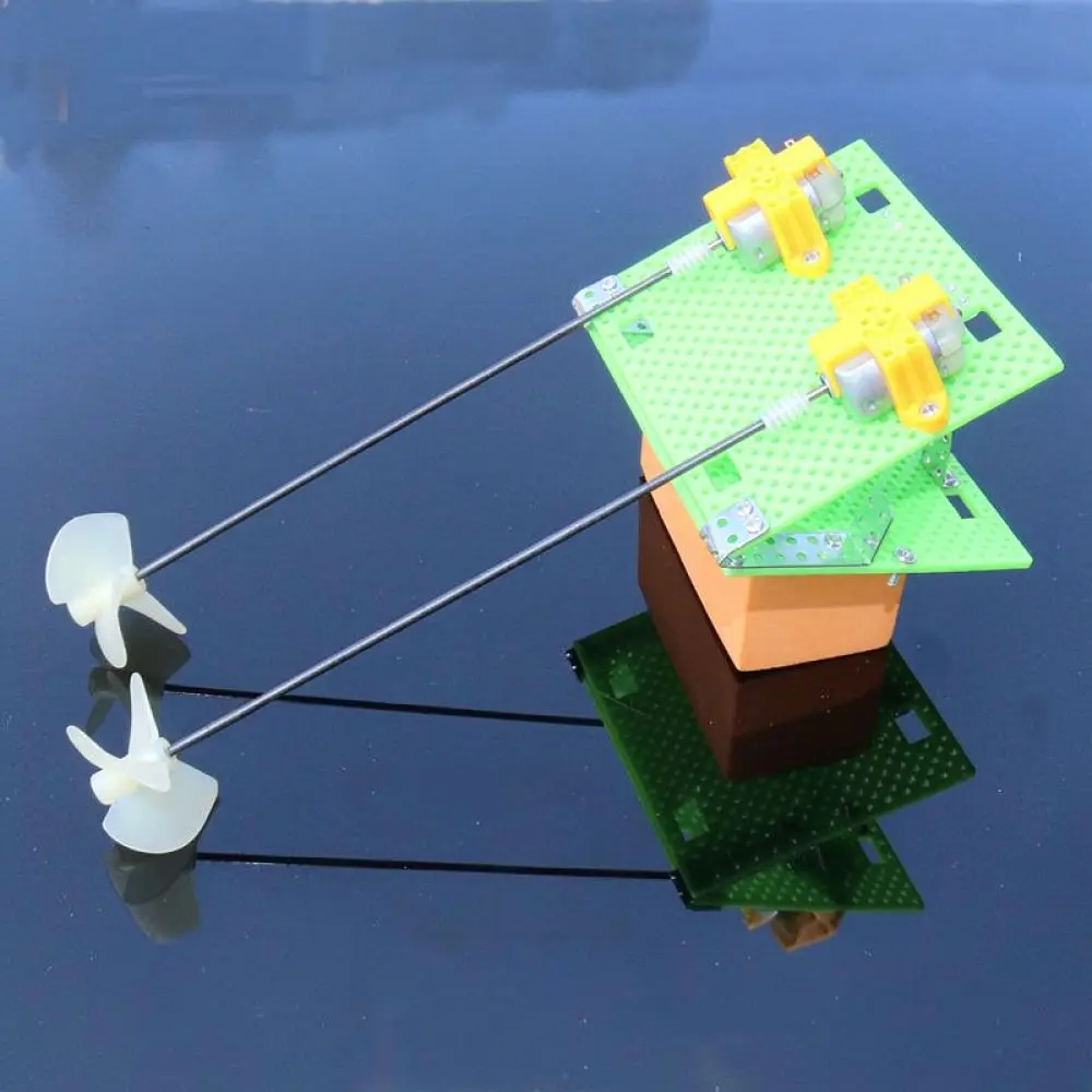 Model Boat Power Drive Kit Dual Motor Counter Rotating Propeller System DIY Handcrafted Science Hobby Physics Project