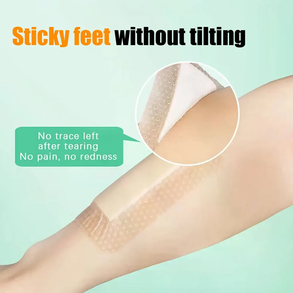 1-10pcs 10x20cm Health Silicone Silica Gel Foam Dressing for Wound Bedsore Infiltration Liquid Absorption Pressure Ulcer Care