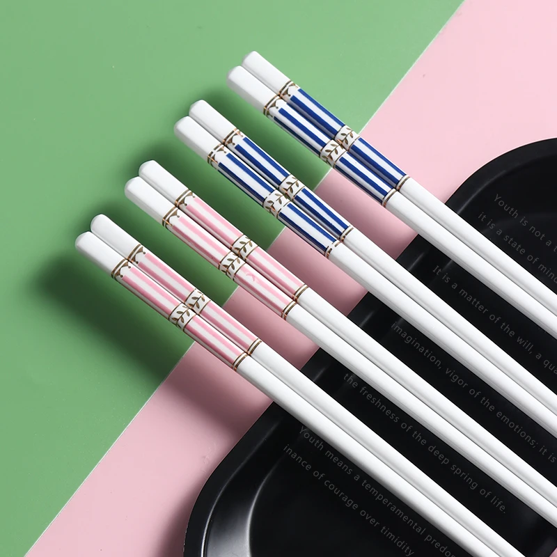 

Устойчивые к высоким температурам керамические палочки для еды VANZLFIE домашние Нескользящие заостренные длинные палочки для еды столовая посуда обеденный стол