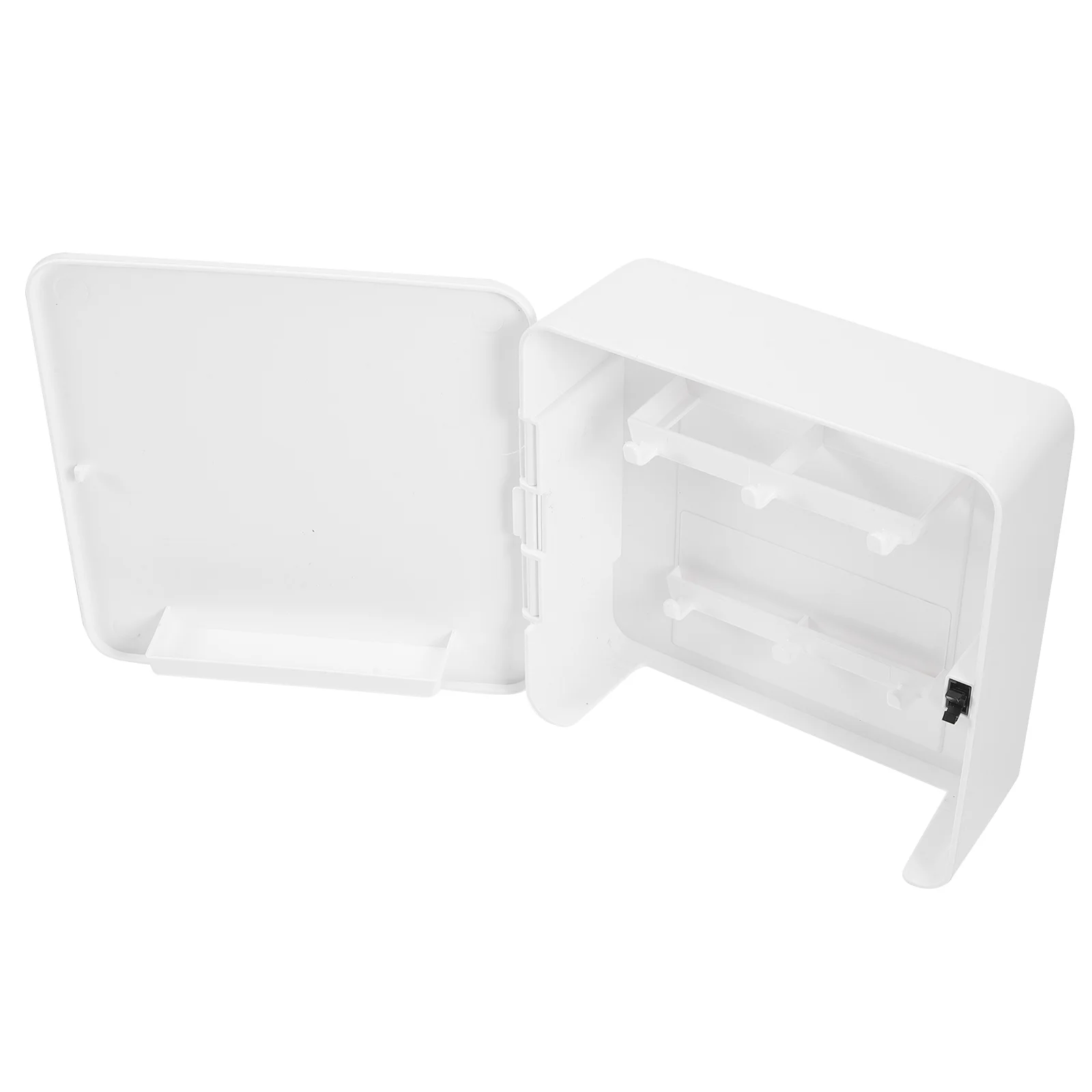 

Storage Shelves Key Box Holder Shape Refrigerator Hook Magnetic Hanger Wall Rack White Plastic Back Door Office