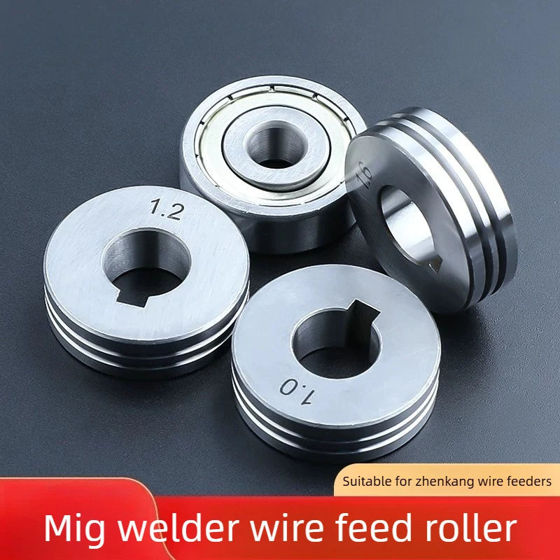 Double Drive Wire Feed Wheel for  MIG Wire Feeder Gas Shielded Welding Parts 1.0 1.2 1.6 Pressure Feed Wire Wheel
