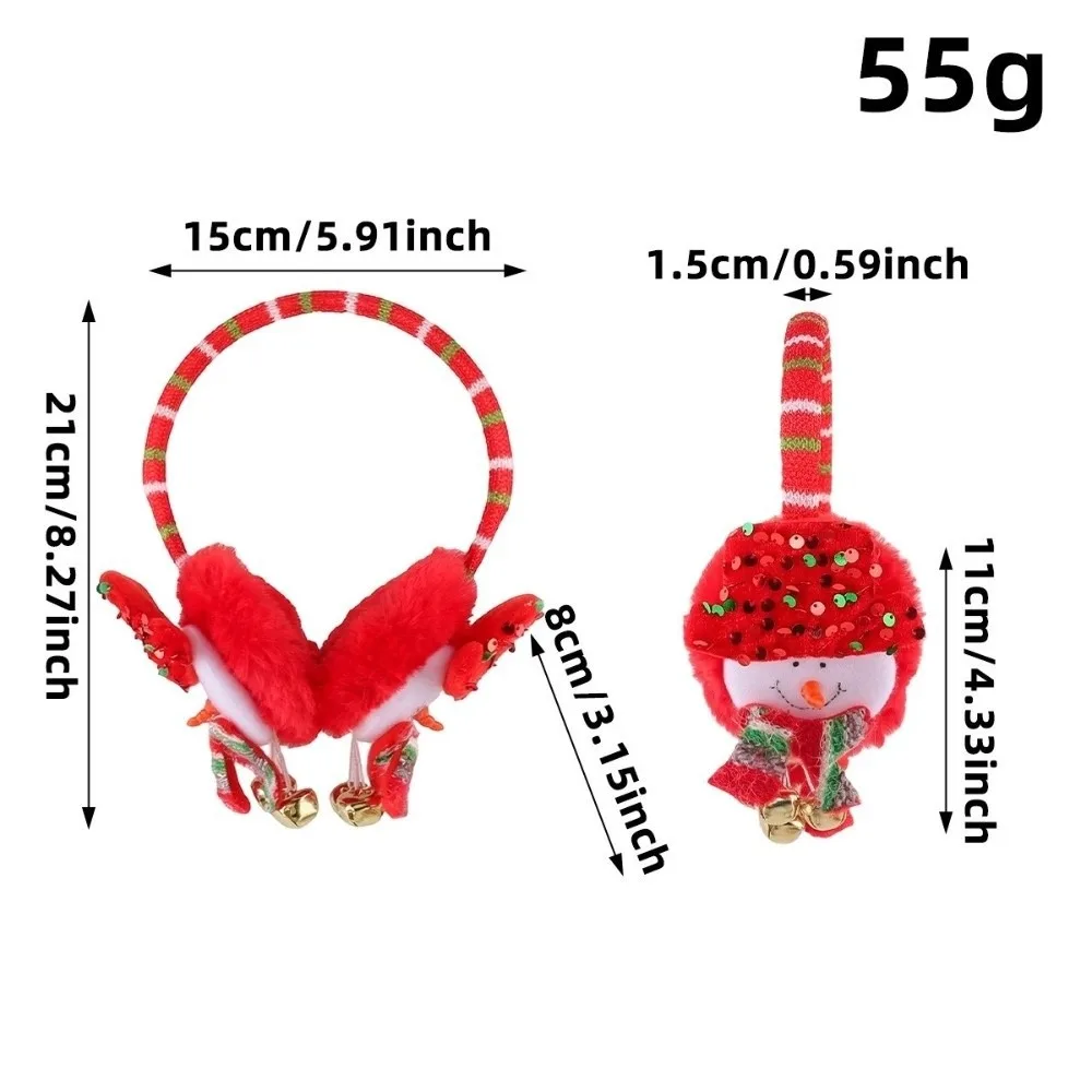 Fashion Christmas Winter Earmuffs Warm Soft Earmuffs Cold Protection Thickened Earflap Protection Outdoor