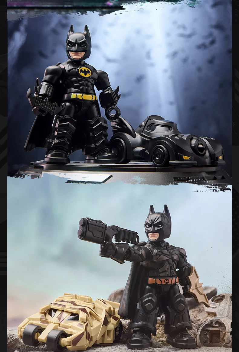 Genuine Blokees DC Marvel Hero Batman Star Edition Series Blind Box Toy Batman Motorcycle Collectible Perfect Christmas Gift