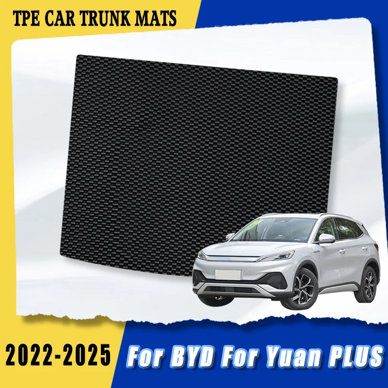 

TPE Ball Bearing Car Trunk Mats For BYD Yuan PLUS 2025 2024 2023 2022 Cargo Liner Carpets Auto Interior Accessories Vehicles
