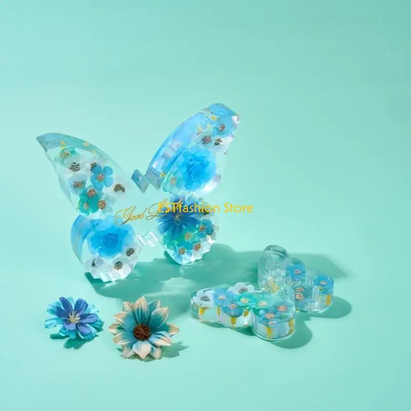 Y5GC Silicone Butterfly Mold for Epoxy Resin Book Stand Craft Moulds for Crafting