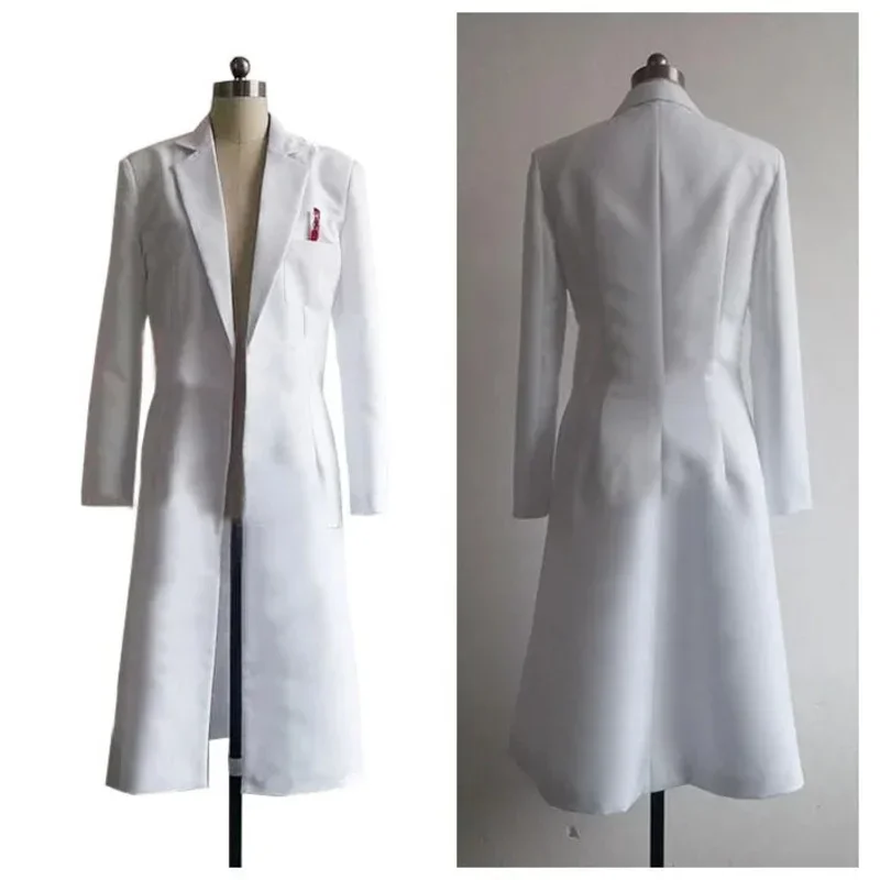 Steins Gate Okabe Rintarou Cosplay Costume Coat Long Jacket White Jacket costume