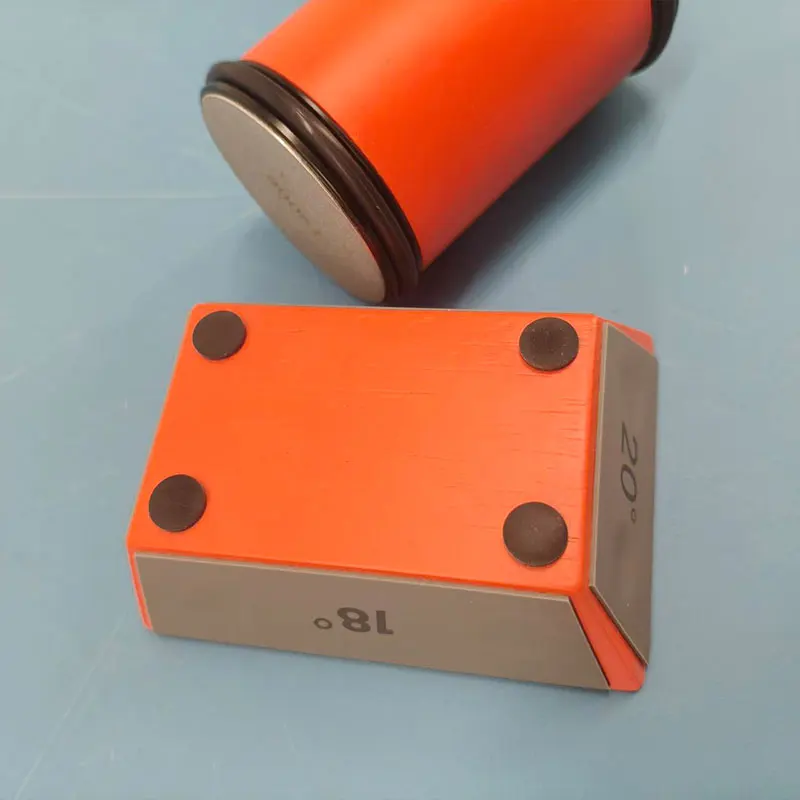 مبراة سكاكين دوارة مستطيلة بأربعة زوايا برتقالية، مجموعة مبراة سكاكين ذات عجلة دوارة، حجر شحذ متدحرج #4