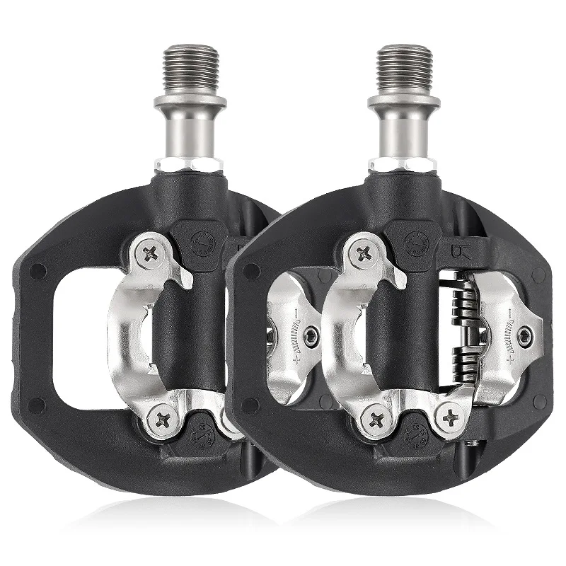 AliExpress West Biking WEST BIKING Bicycle Nylon Lock Pedal Mountain Bike Bearing Self-Locking Lock Pedal Single-Sided Flat Pedal Bicycle Accessories
