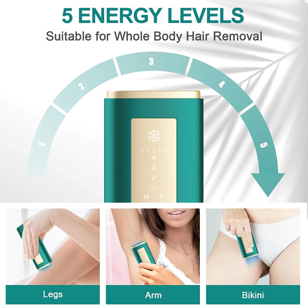 Home Use Painless Epilator at Home Diode Machine for Women Ice Cooling Ipl