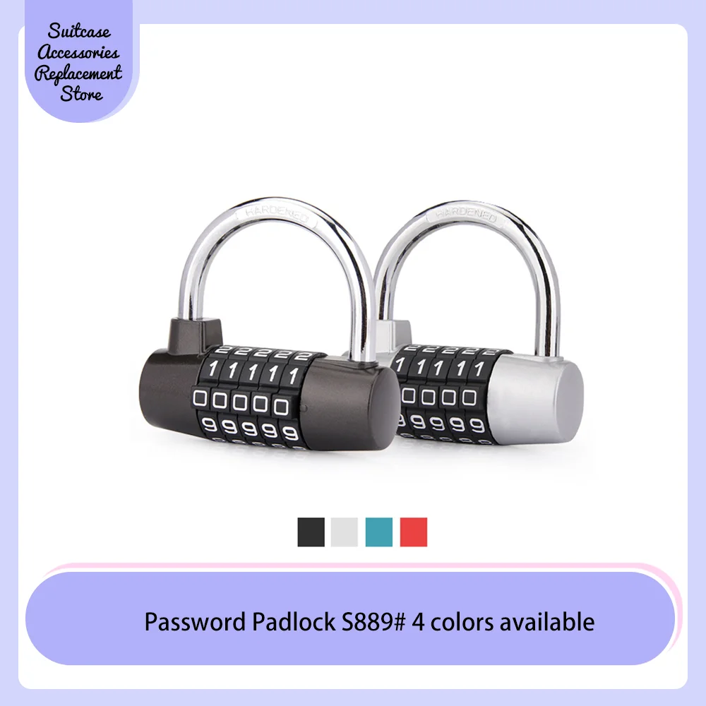 High quality luggage accessories, luggage password security padlock mechanical lock, luggage password lock metal material