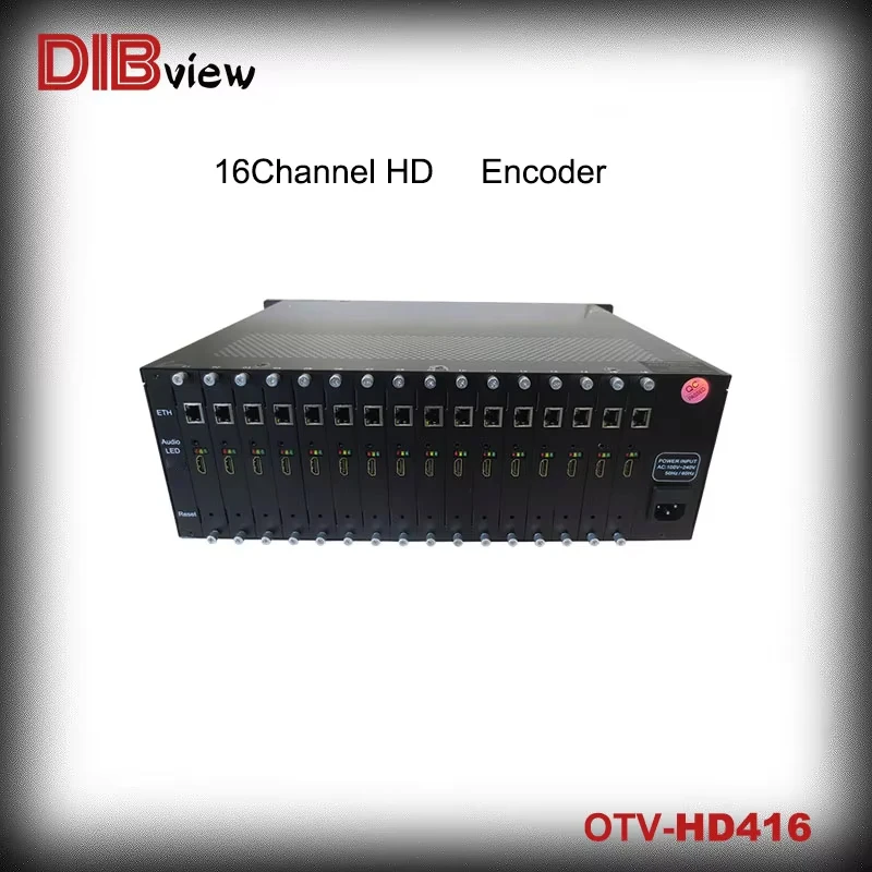 16 in 1 h264 h265 iptv live video encoder http streaming device