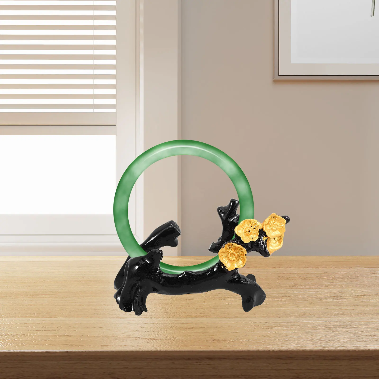 

Plum Blossom 2.5Cm Slot Bangle Display Stand Resin Bracelet Holder Storage Stand Decorative Jewelry Holder For Ornaments Beaded