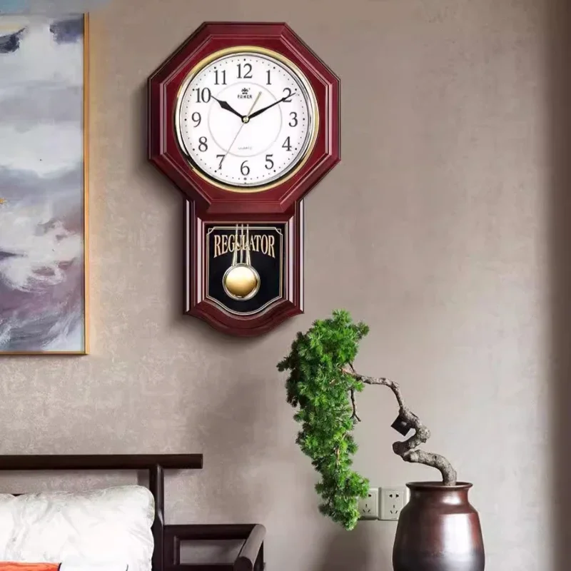 Wall Clocks Vintage Pendulum Digital Silent Plastic Large Clocks Wall Unique Quartz Clock Elegant Luxury Watches Home Decor