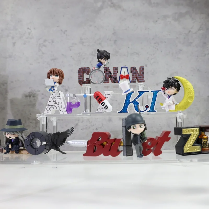 Authentische, sofort lieferbare Detective Conan Anime-Sammlerfigur: Blind Box Gin Charakter-Miniaturfigur für Anime-Sammler