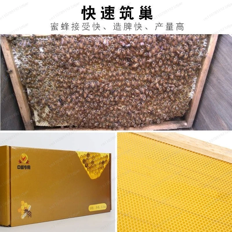 30 pieces of nest base medium bee pure beeswax nest base frame nesting  beekeeping tools finished  machine bee