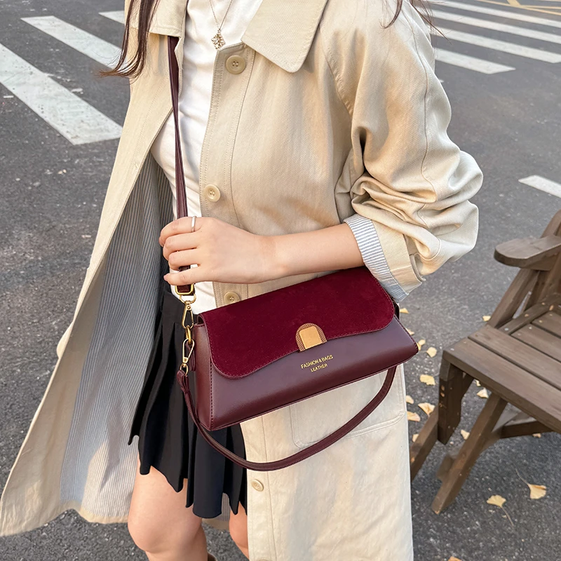 

Classic Elegant Women Shoulder Bag Luxury Vintage Leather Crossbody Bag High End Tote Designer Inspired