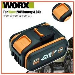 20V 4.0Ah Original Lithium ion Replacement Rechargeable Battery for Worx WA3551 WA3553 WX176 WX550 WX386 WX373 WX290 WX800 WU268