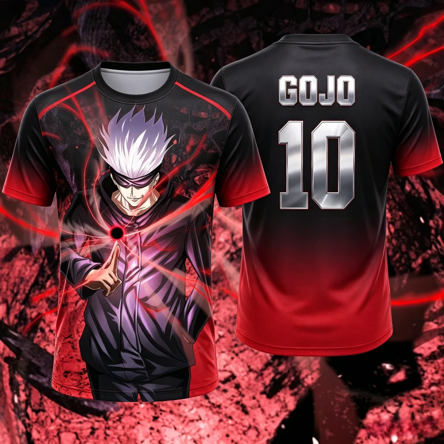 2026 Summer Jujutsu Kaisen Retro Cosplay T-shirt Men's 3D Printed Jiu Jitsu Short-sleeved Family Unisex Children's Sports Shirt
