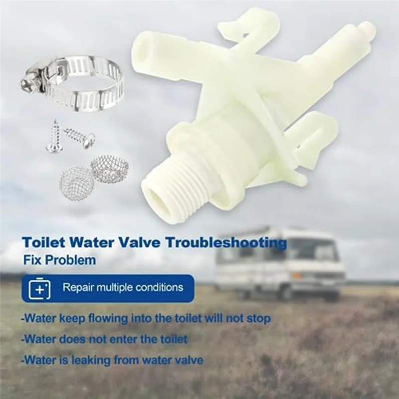 طقم صمامات مياه المرحاض L38A-RV 385311641 - متوافق مع موديلات 300، 301، 310 متينة وسهلة الاستخدام