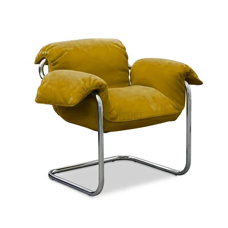 

Italian single sofa chair simple designer medieval living room home Bauhaus leisure chair balcony lazy chair