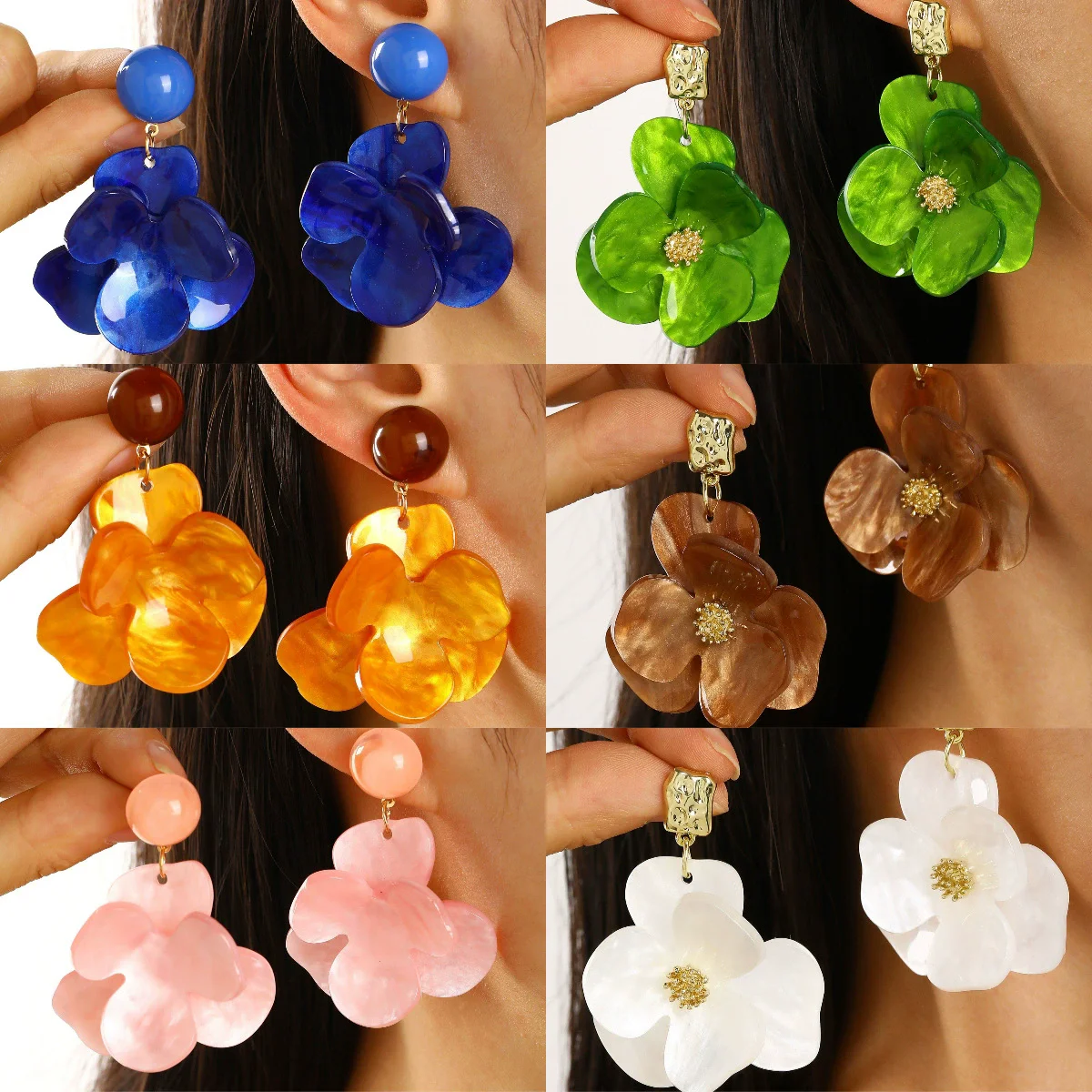 925 Silver Needle Korean Fashion Leopard Print Petal Tassel Earrings For Women Jewelry 2026 Trending New Women's Earrings