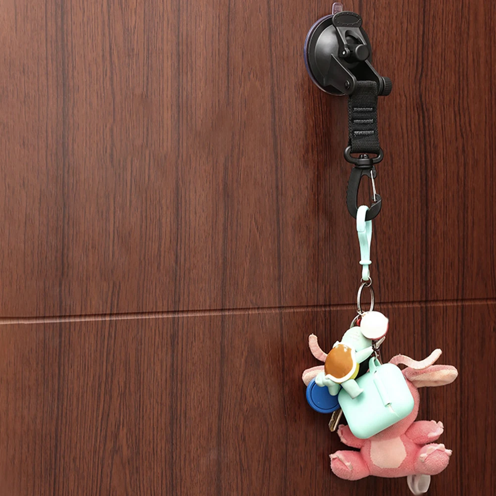 

2 Pcs Suction Cup Hook Strong Hooks Hanging for Nylon Webbing Heavy Duty Cups Anchor