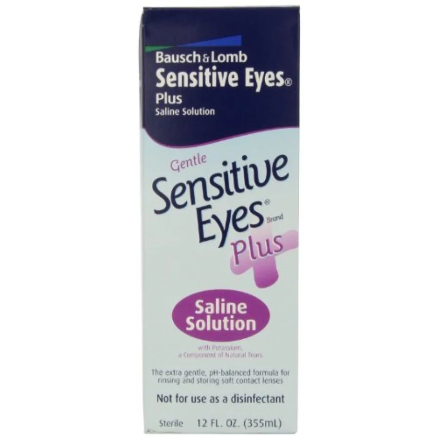 

Sensitive Eyes Saline Solution from Bausch and Lomb, for Soft Contact and Gas Permeable Lenses, Saline Solution with Potassium,