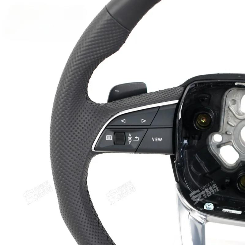 For Audi A3/A4/A5/A6/Q5/Q6/Q7/Q8 (2010-2021) Genuine Leather & Carbon Fiber Steering Wheel (Modification Upgrade Part)