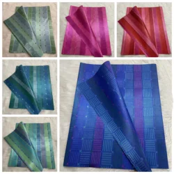 High Quality Nigerian SEGO Gele Headwrap 2-Piece Set - Luxury African Head Tie for Weddings and Special Occasions DIY Outfits